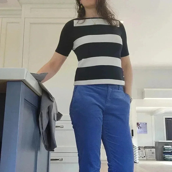 COPY - Banana Republic blue velvet pants - Picture 8 of 8